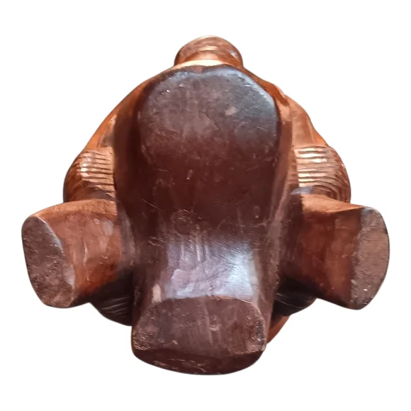 Vintage Hand-carved Igorot Ceremonial Offering Bowl or Dipping Ladle 19" H - Picture 8 of 8